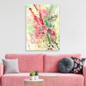 Abstracte Kunst - Champagne Canvas Afdruk (Insitu (Woonkamer))