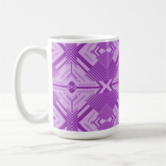 Abstracte Kunst Chevron Geometrisch Naadloos Patro Koffiemok