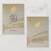 Abstracte Kunst Chinees Huwelijk | Me scannen Informatiekaartje (Voorkant / Achterkant)