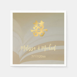 Abstracte Kunst Chinees Huwelijksdouane Servet