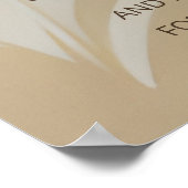 Abstracte Kunst Chinees Trouwen Rode Bloemen Guest Poster (Hoek)