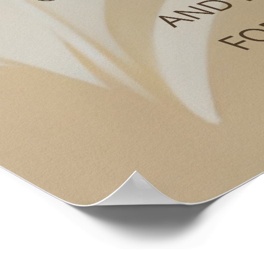 Abstracte Kunst Chinees Trouwen Rode Bloemen Guest Poster (Hoek)