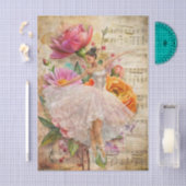 Abstracte Kunst Collage Ballet Danser Decoupage Tissuepapier (Craft)