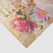 Abstracte Kunst Collage Ballet Danser Decoupage Tissuepapier (Detail)