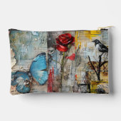  Abstracte Kunst Collage Cosmetische Tas (Achterkant)