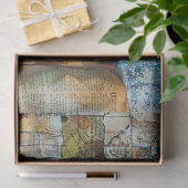 Abstracte Kunst Collage Decoupage Tissuepapier (Geschenk)