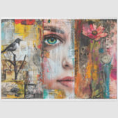  Abstracte Kunst Collage Decoupage Tissuepapier (Voorkant)