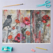 Abstracte Kunst Collage Decoupage Tissuepapier (Craft)