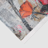 Abstracte Kunst Collage Decoupage Tissuepapier (Detail)