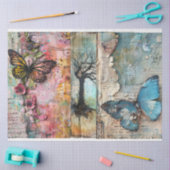  Abstracte Kunst Collage Decoupage Tissuepapier (Craft)