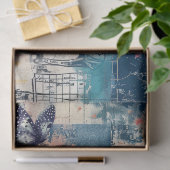 Abstracte kunst college bloemen en vlinders tissuepapier (Geschenk)