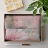 Abstracte kunst College Distressed Bloemen Decoupa Tissuepapier (Geschenk)