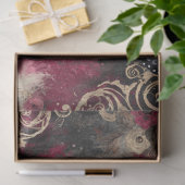 Abstracte kunst College Distressed Bloemen Decoupa Tissuepapier (Geschenk)