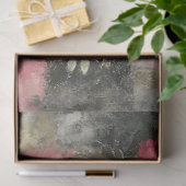 Abstracte kunst College Distressed Bloemen Decoupa Tissuepapier (Geschenk)