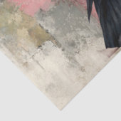 Abstracte kunst College Distressed Bloemen Decoupa Tissuepapier (Detail)