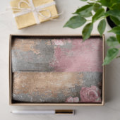 Abstracte kunst College Distressed Bloemen Decoupa Tissuepapier (Geschenk)