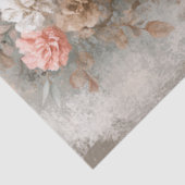 Abstracte kunst College Distressed Bloemen Decoupa Tissuepapier (Detail)