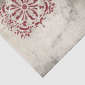 Abstracte Kunst College Landelijke Bloemen Decoupa Tissuepapier (Detail)