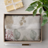 Abstracte kunst College rustieke bloemen decoupage Tissuepapier (Geschenk)