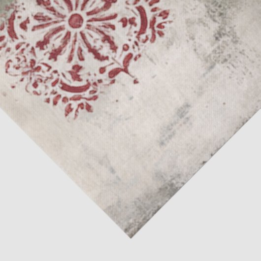 Abstracte kunst College rustieke bloemen decoupage Tissuepapier (Detail)