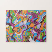 abstracte kunst "Colorscape" Legpuzzel (Horizontaal)