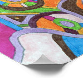 abstracte kunst "Colorscape" Poster (Hoek)