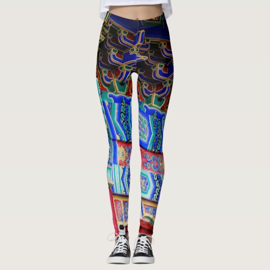 Abstracte Kunst Creëer door Classic Asian Design i Leggings (Voorkant)