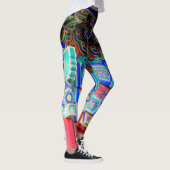 Abstracte Kunst Creëer door Classic Asian Design i Leggings (Rechts)