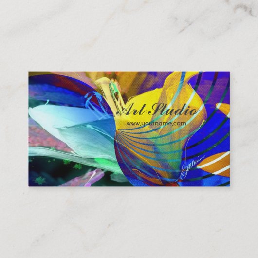 Abstracte kunst Custom Visitekaartje (Voorkant)