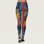 Abstracte kunst - Dansen in de stad + je ideeën Leggings (Achterkant)