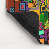 Abstracte kunst - Dansen in de stad + je ideeën Muismat (Hoek)