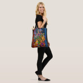 Abstracte kunst - Dansen in de stad + je ideeën Tote Bag (Op model)