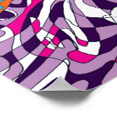 abstracte kunst "Dansende Sky Reaching Hill" Poster (Hoek)