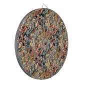 Abstracte Kunst Dartbord (Voorkant Links)