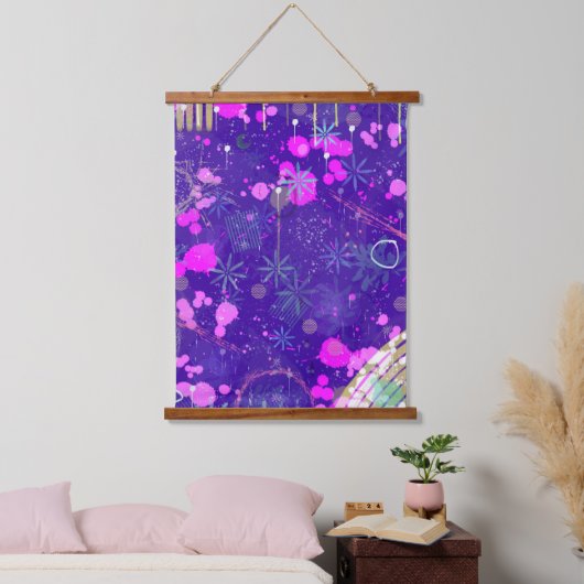Abstracte Kunst: de Creatieve Geest Hangend Wandkleed (Slaapkamer)