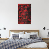 Abstracte Kunst: De Doorgesneden Navelstreng Canvas Afdruk (Insitu (Slaapkamer))