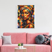 Abstracte Kunst Decoratie Schilderij ( Doorborende (Insitu (Woonkamer))