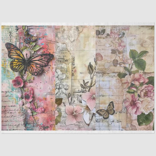 Abstracte Kunst Decoupage Tissuepapier (Voorkant)