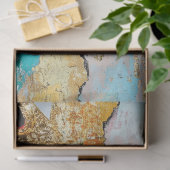 Abstracte kunst decoupage van Queen Tissuepapier (Geschenk)