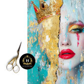 Abstracte kunst decoupage van Queen Tissuepapier