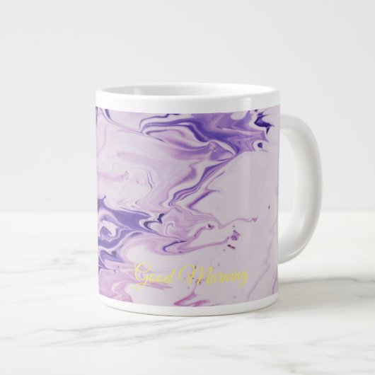 Abstracte kunst Design Drinkware Grote Koffiekop (Voorkant rechts)