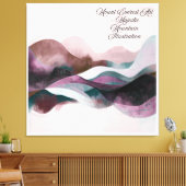 Abstracte Kunst Design | Moderne Minimalist Canvas Afdruk (Insitu (Woonkamer))