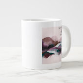 Abstracte Kunst Design | Moderne Minimalist Grote Koffiekop (Voorkant rechts)