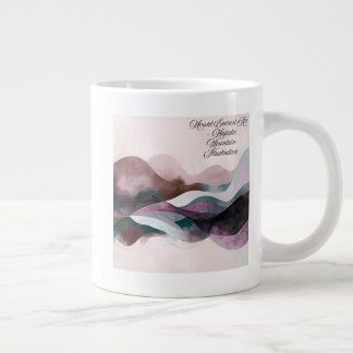 Abstracte Kunst Design | Moderne Minimalist Grote Koffiekop