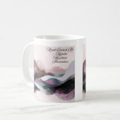 Abstracte Kunst Design | Moderne Minimalist Koffiemok (Voorkant links)