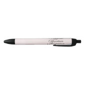 Abstracte Kunst Design | Moderne Minimalist Zwarte Inkt Pen (Bodem)