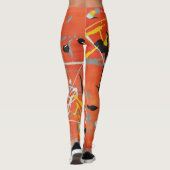 Abstracte kunst die één van een soort Leggings sch (Achterkant)