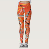 Abstracte kunst die één van een soort Leggings sch (Voorkant)