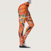 Abstracte kunst die één van een soort Leggings sch (Rechts)