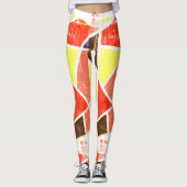 Abstracte kunst die één van een soort Leggings sch (Voorkant)